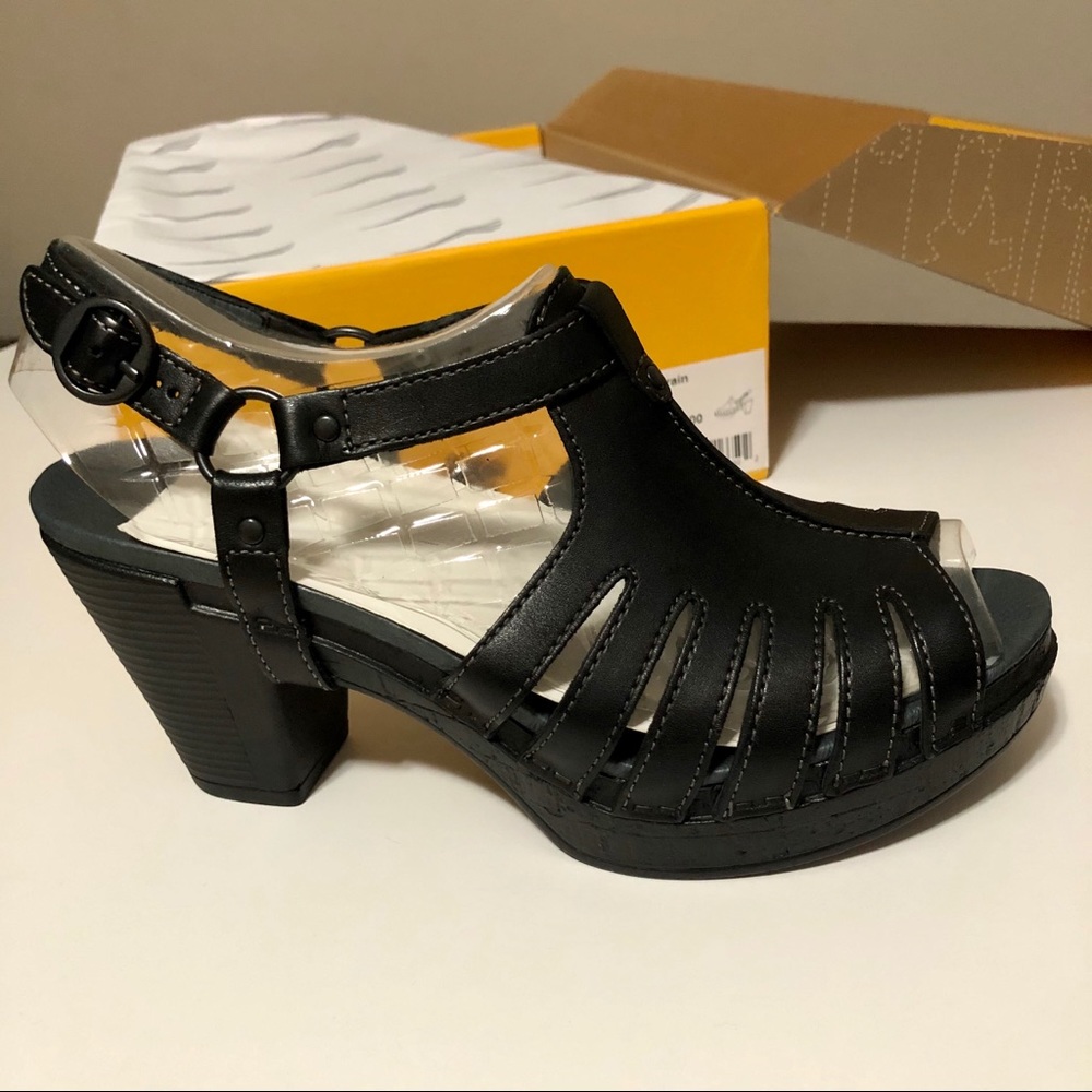 Dansko Randa Black Heels Sandals 40